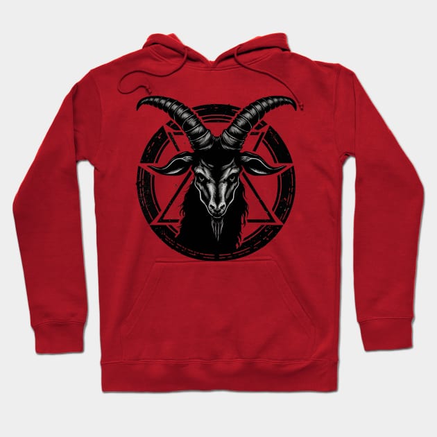 Satanic Goat Baphomet Hoodie by K3rst